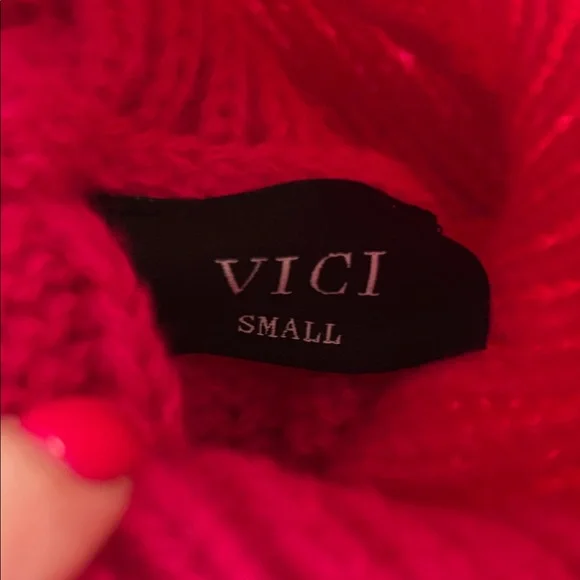 🩷Pink Cable Knit Turtleneck Sweater NWOT - Picture 13 of 13